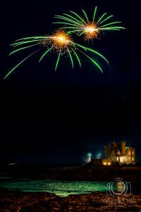 Feu d'artifice Quiberon château Turpault