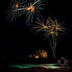 Feu d'artifice Quiberon château Turpault