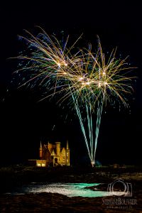 Feu d'artifice Quiberon château Turpault