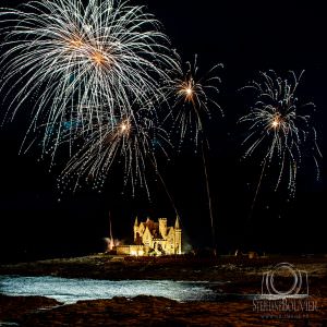 Feu d'artifice Quiberon château Turpault