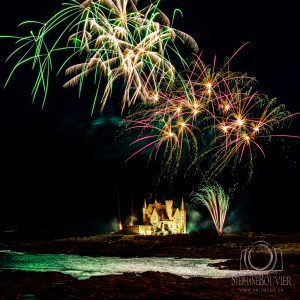 Feu d'artifice Quiberon château Turpault