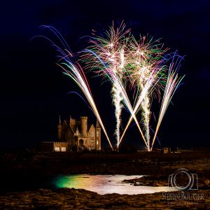 Feu d'artifice Quiberon château Turpault