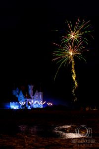 Feu d'artifice Quiberon château Turpault