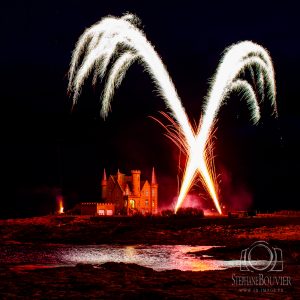 Feu d'artifice Quiberon château Turpault