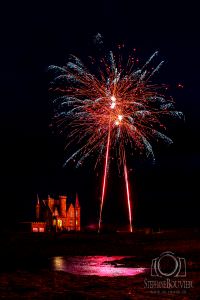 Feu d'artifice Quiberon château Turpault