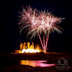 Feu d'artifice Quiberon château Turpault