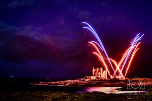 Feu d'artifice Quiberon château Turpault