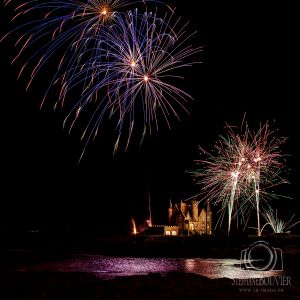 Feu d'artifice Quiberon château Turpault