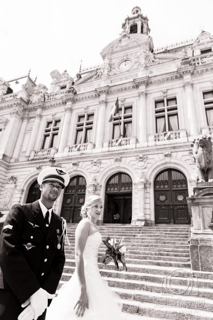 Mariage mairie de Vannes, uniforme armée de l'air