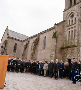 Cérémonie d’hommage au colonel Arnaud Beltrame à Trédion