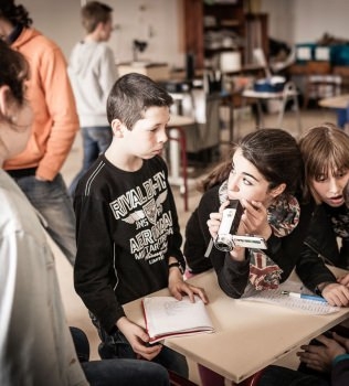 Reportage photo sur l’atelier cinéma au collège d’Elven